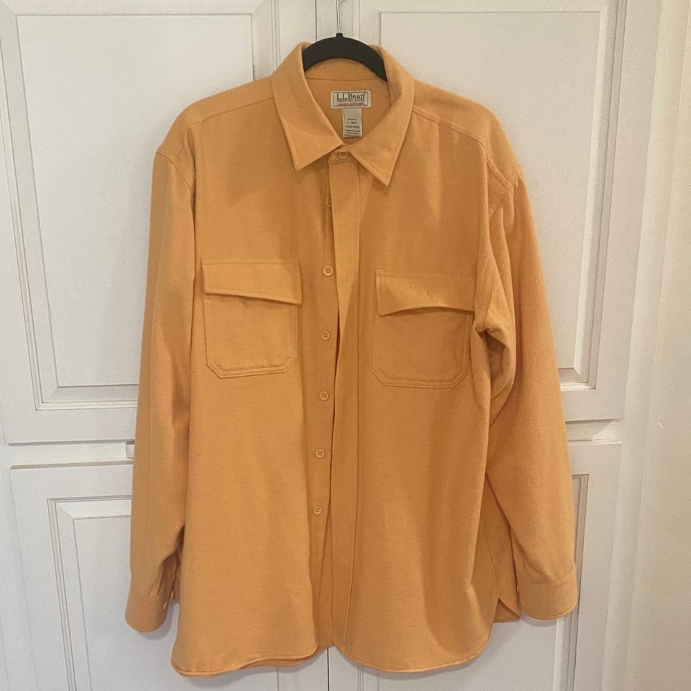 L.L. Bean Men's Mustard Shirt Jacket